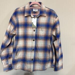 Goodfellow & Co Men's Heavyweight Std Fit Flannel Full Sleeve Butto Shirt, Sz M